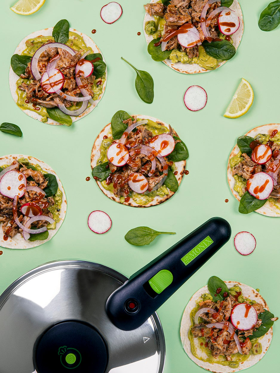 Tacos messicani di costilla marinata
