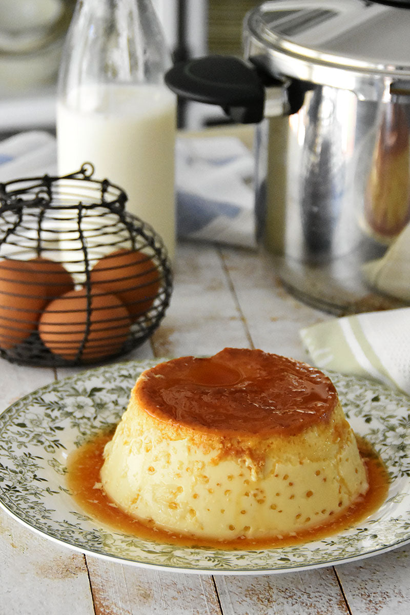 Flan all'uovo in pentola a pressione