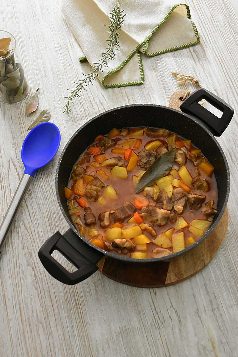 Schweine-Ragout mit Gemüse