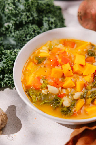Sopa de Kale con Alubias