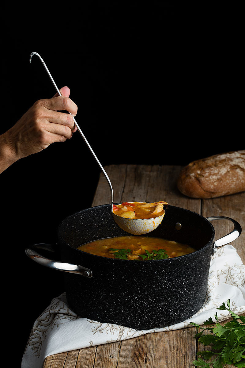 Tintenfischeintopf mit Gemüse