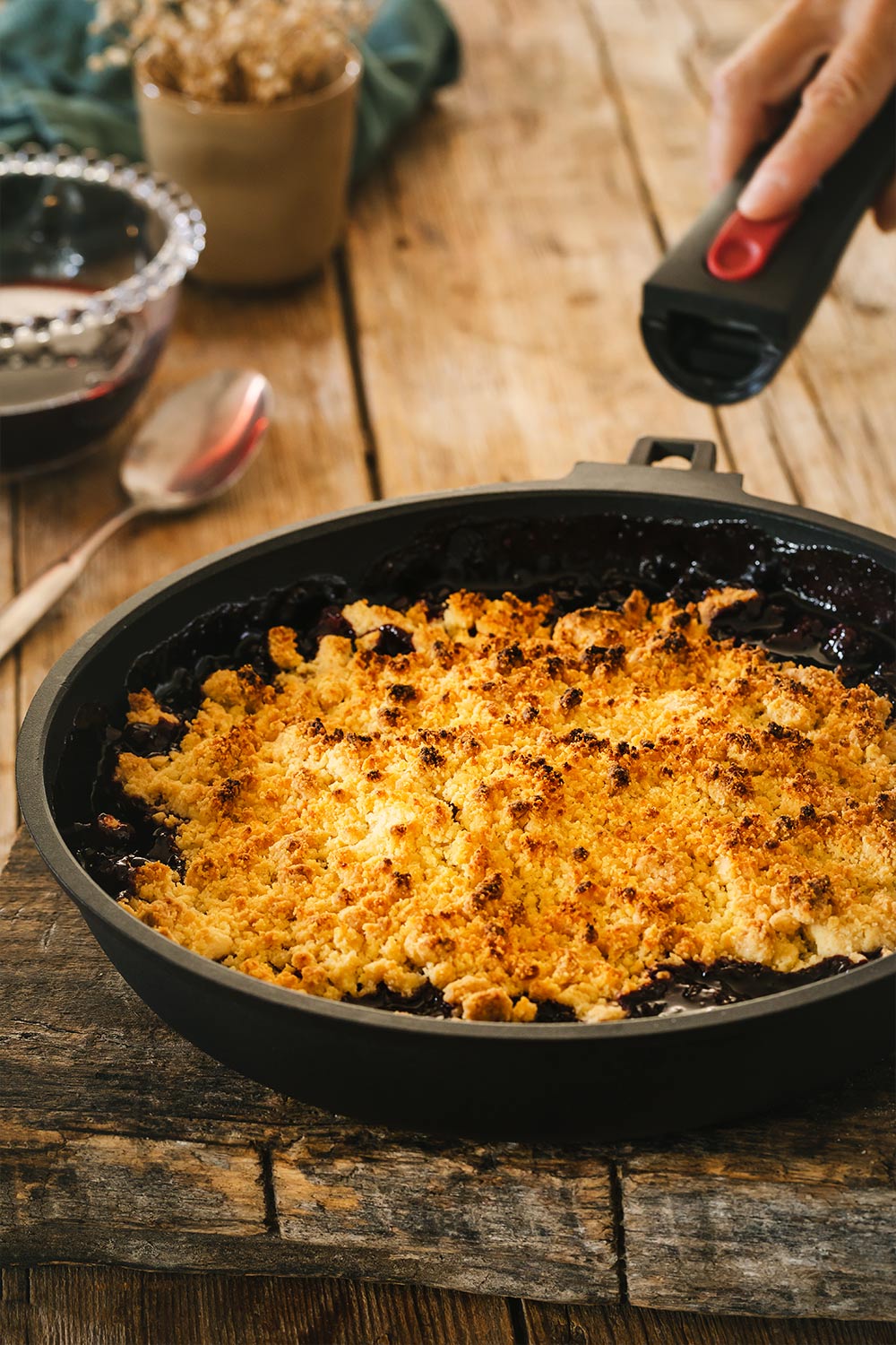 crumble di frutti rossi