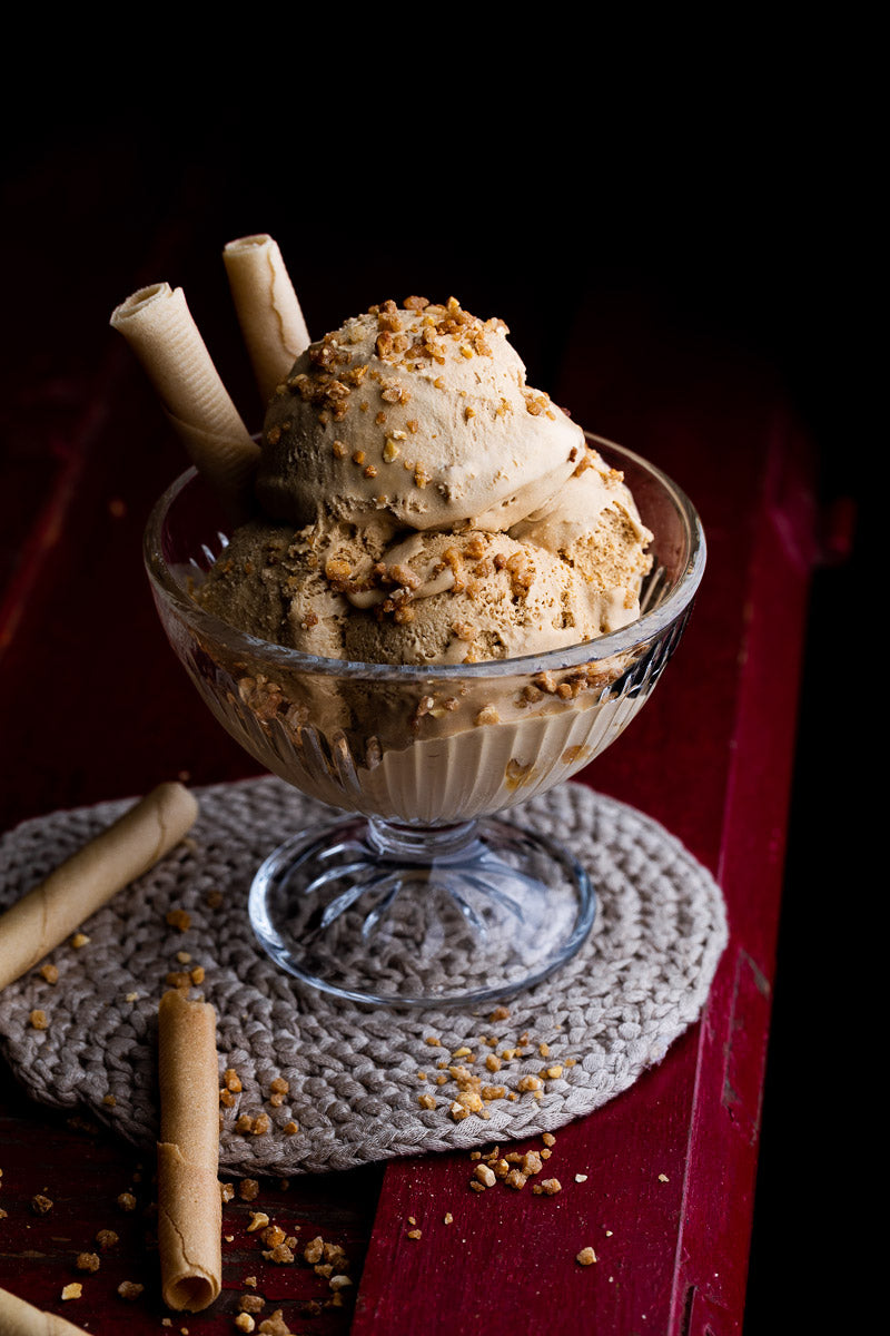 Nougat-Eis