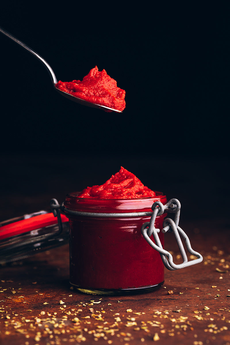 Tomato puree or concentrated tomato sauce