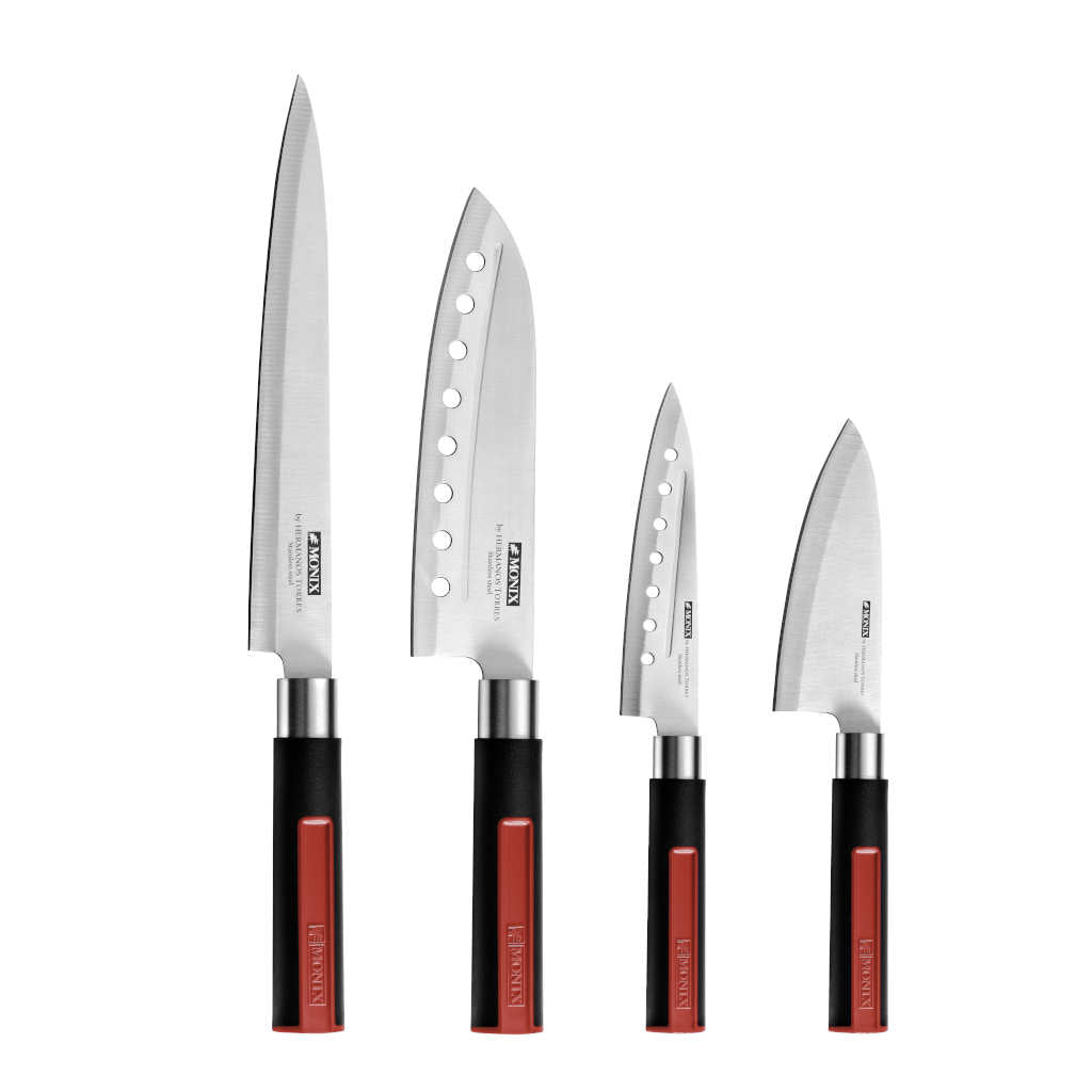 Set de 4 cuchillos japoneses Tasty