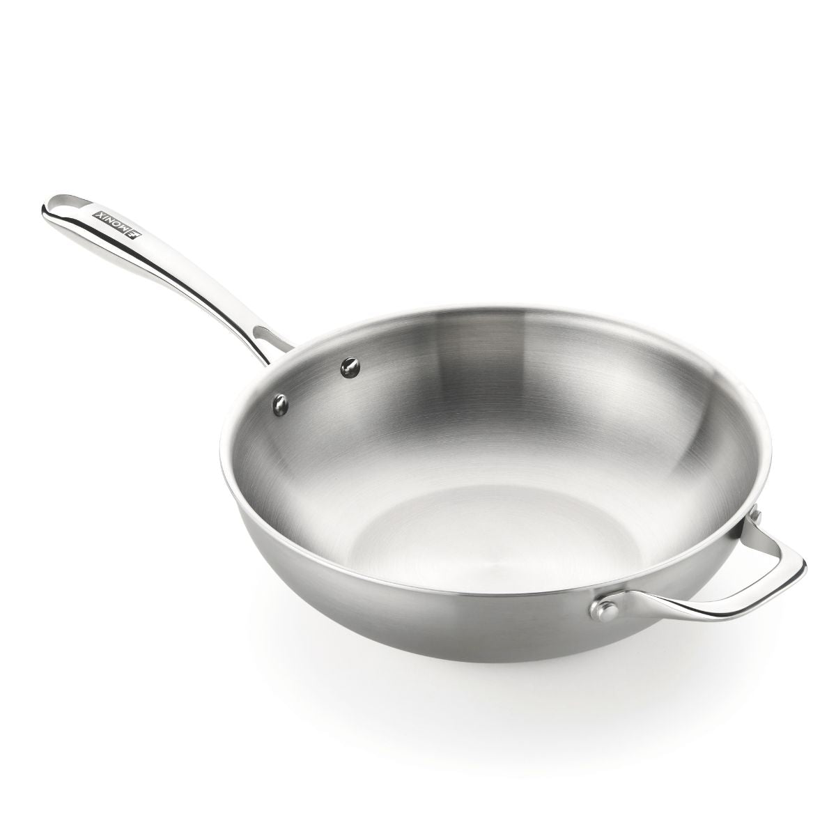 Wok de acero inoxidable triply sin antiadherente Planet Inox