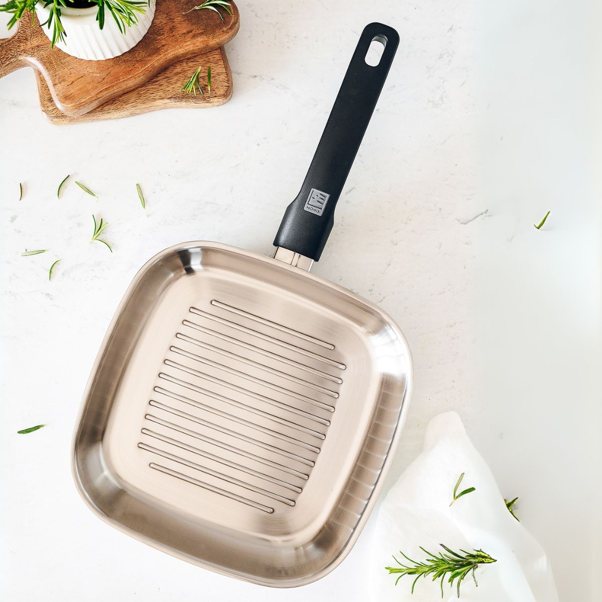 Grill con rayas sin antiadherente Elite