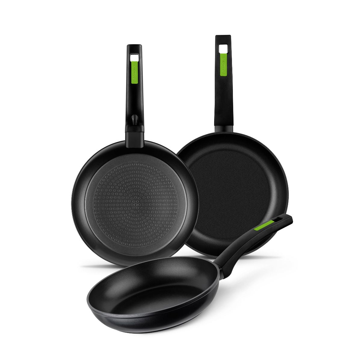 Set de 3 sartenes Green 18, 22 y 26 cm