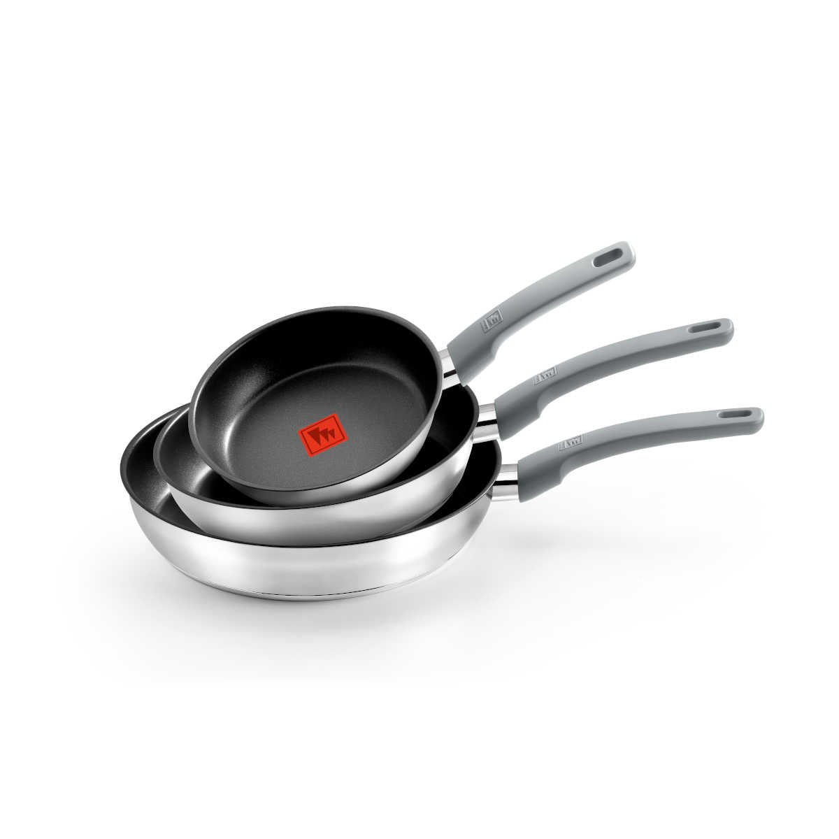 Set de 3 sartenes Non stick de Elite 20, 24 y 26 cm