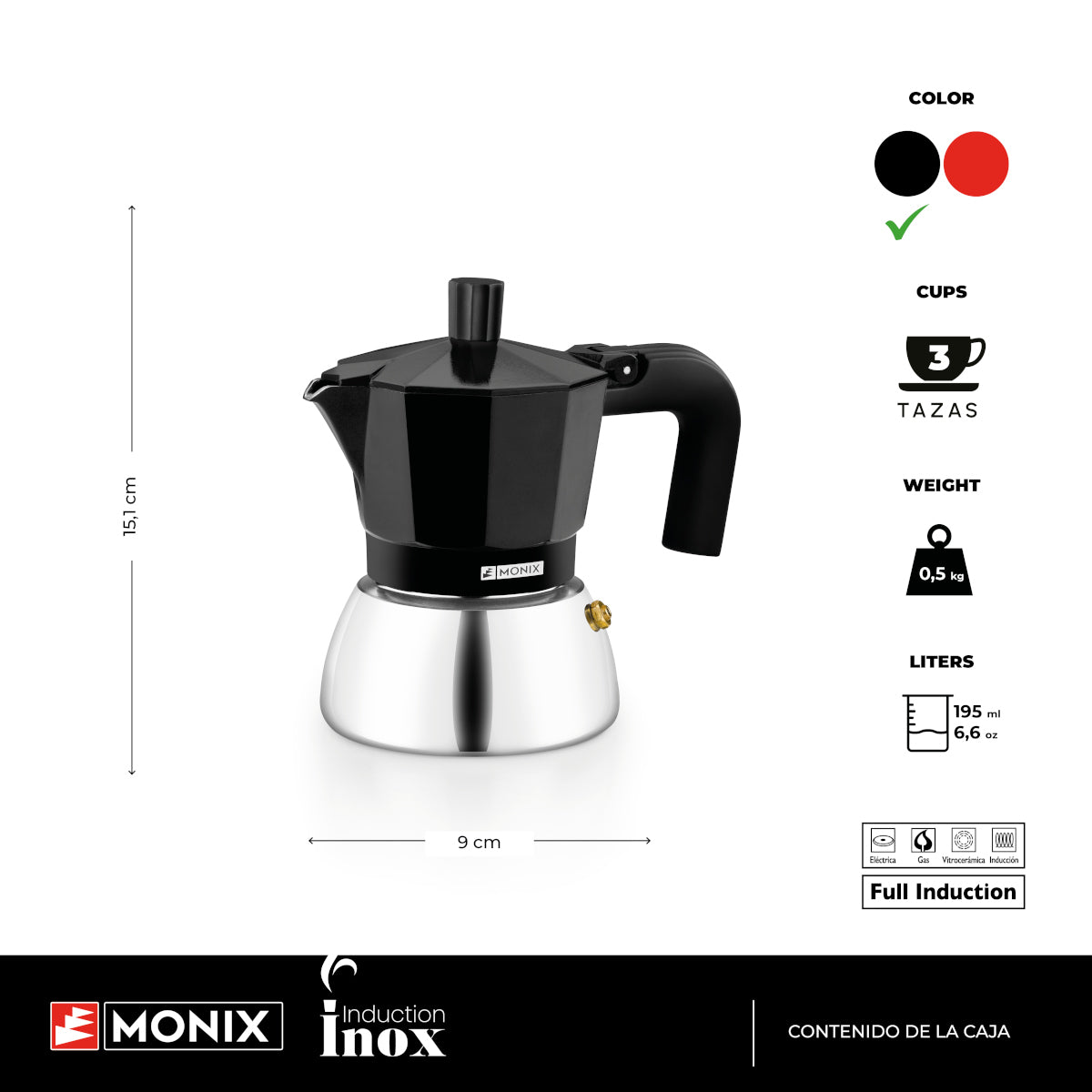 Cafetera Induction Inox