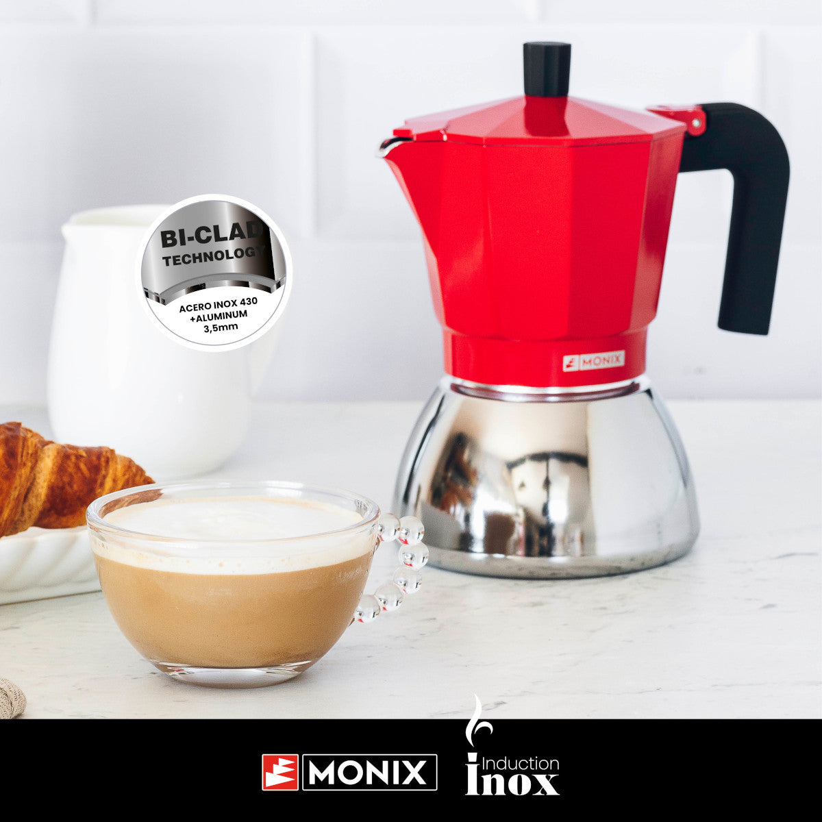 Cafetera Induction Inox