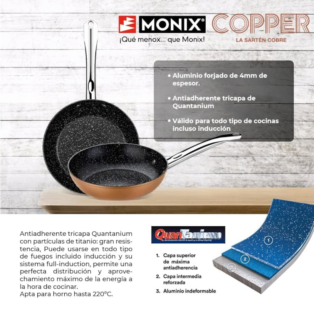 Set di 2 padelle Copper 20 e 24 cm