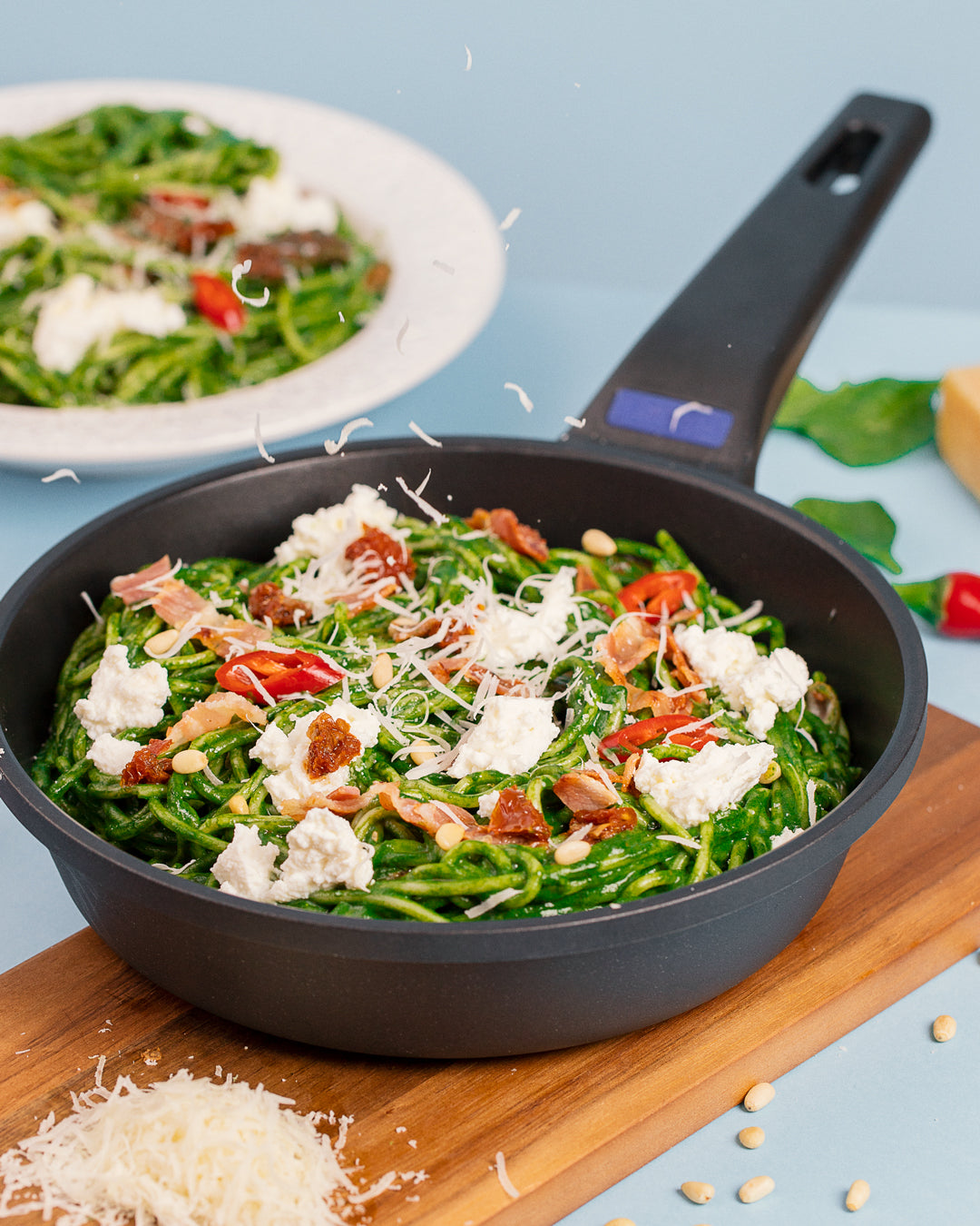 Spinat-Ricotta-Nudeln