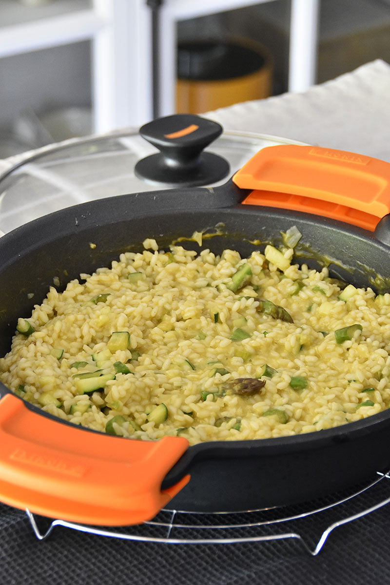 Risotto di asparagi e zucchini