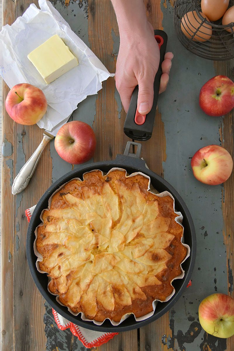 Bizcocho de manzana con pepitas de chocolate