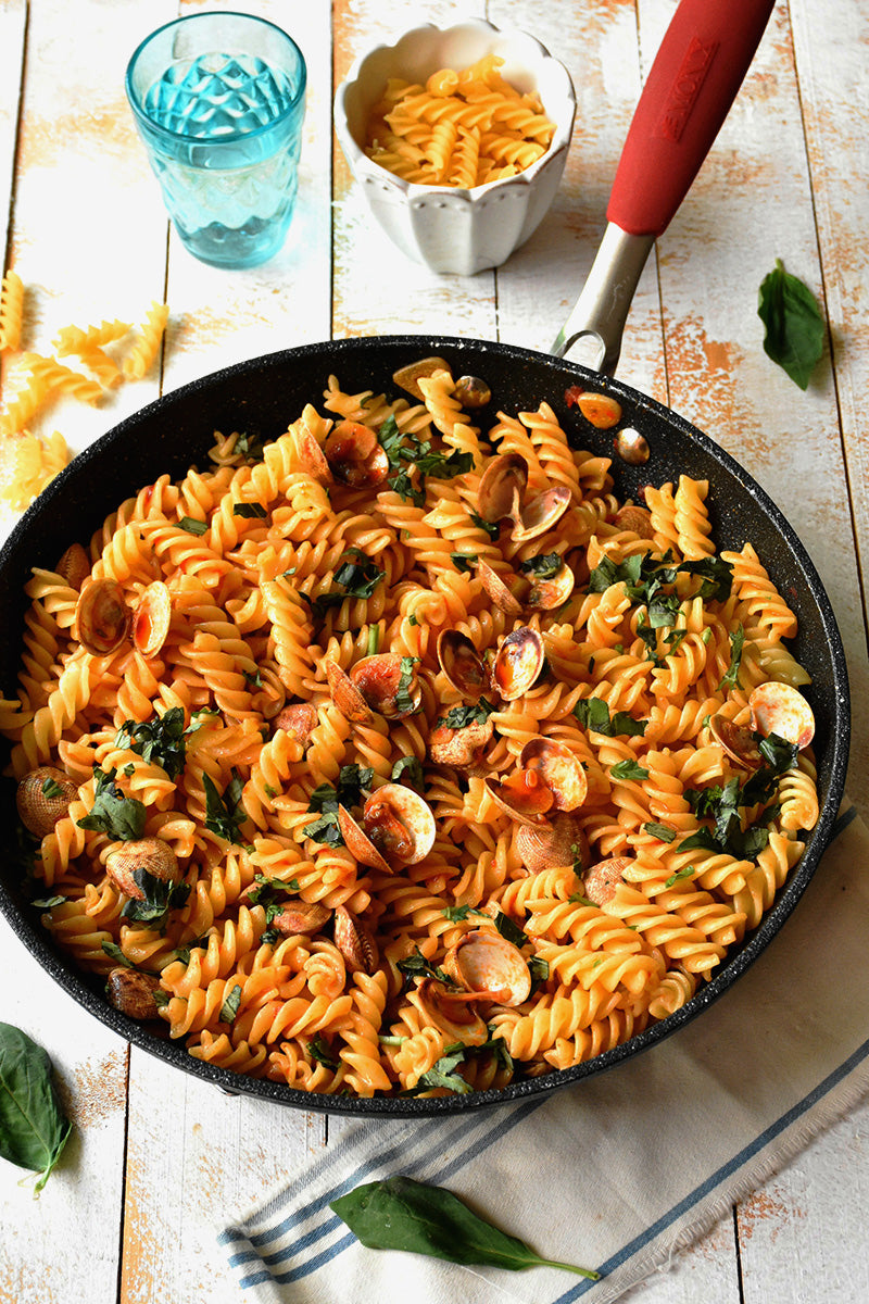 Fusilli con chirlas