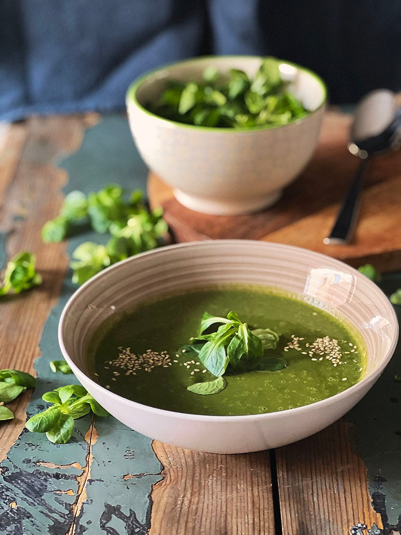 Crema di spinaci e valeriana