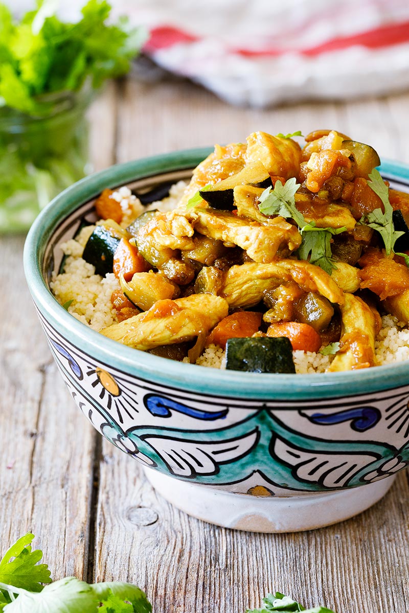 Couscous with chicken and vegetables