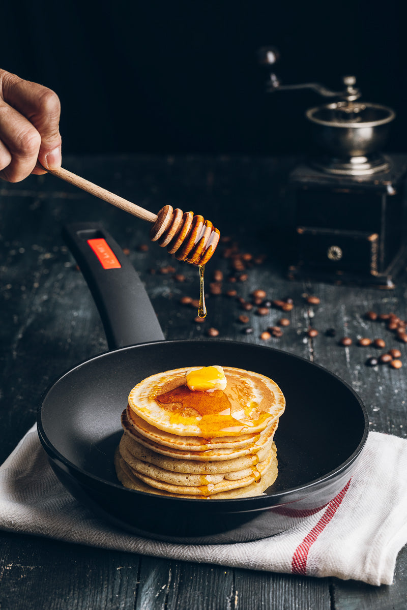 Pancakes with caramel
