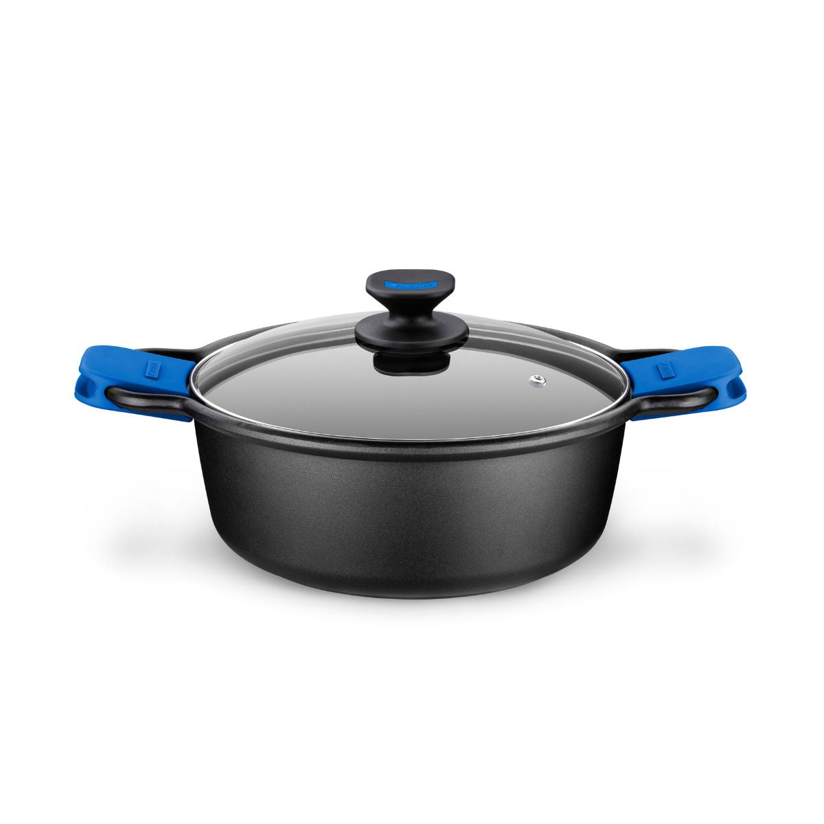Cacerola alta con tapa con asas de silicona Solid+