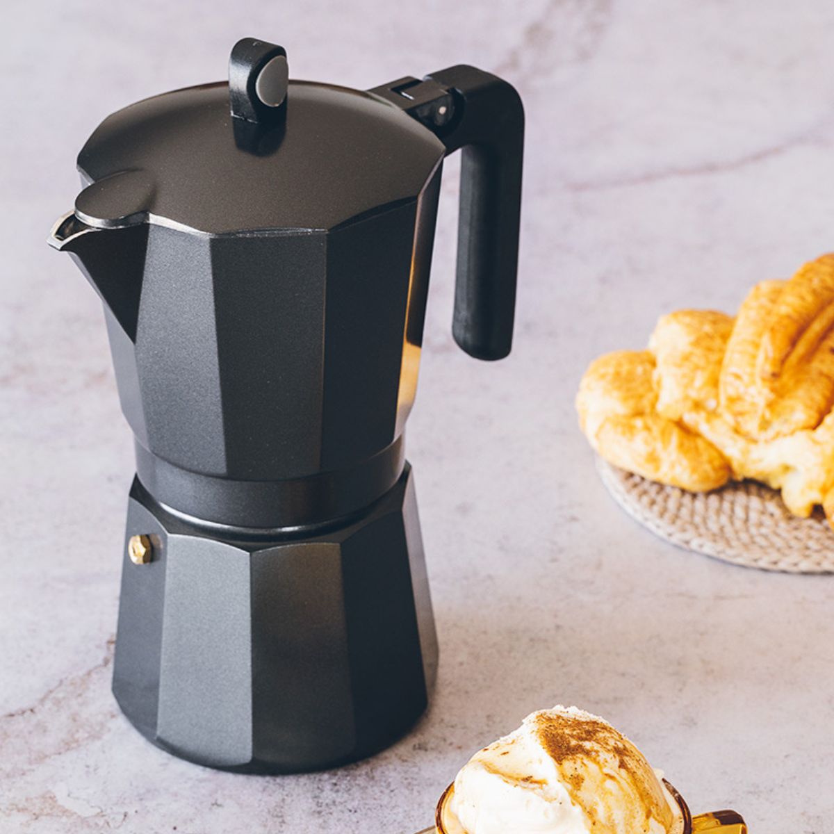 Cafetera Induction Noir