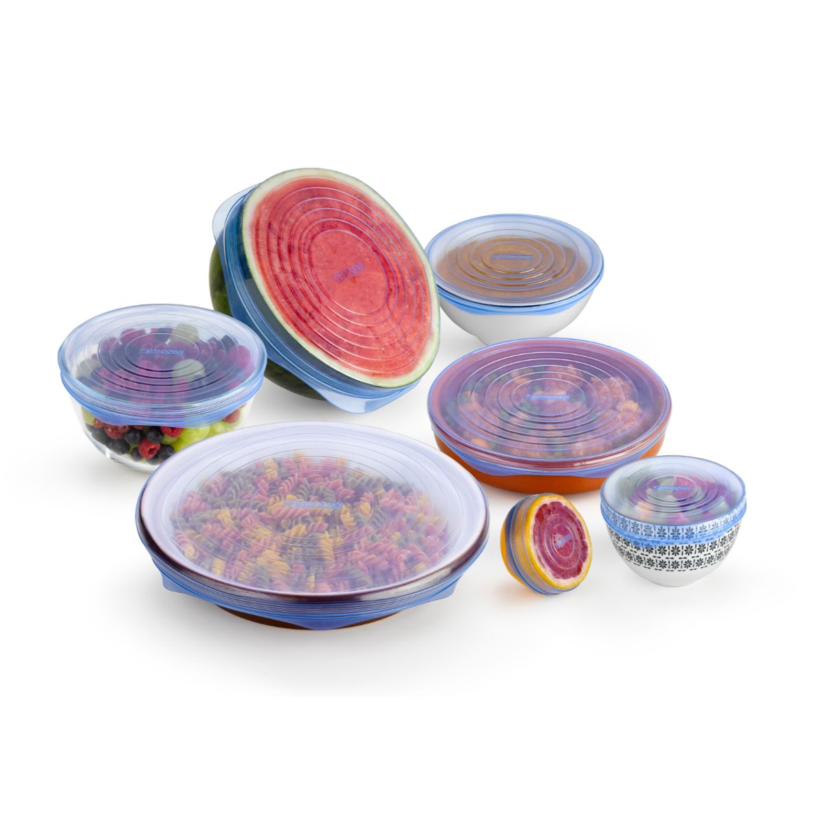 Set de tapas de silicona adaptables